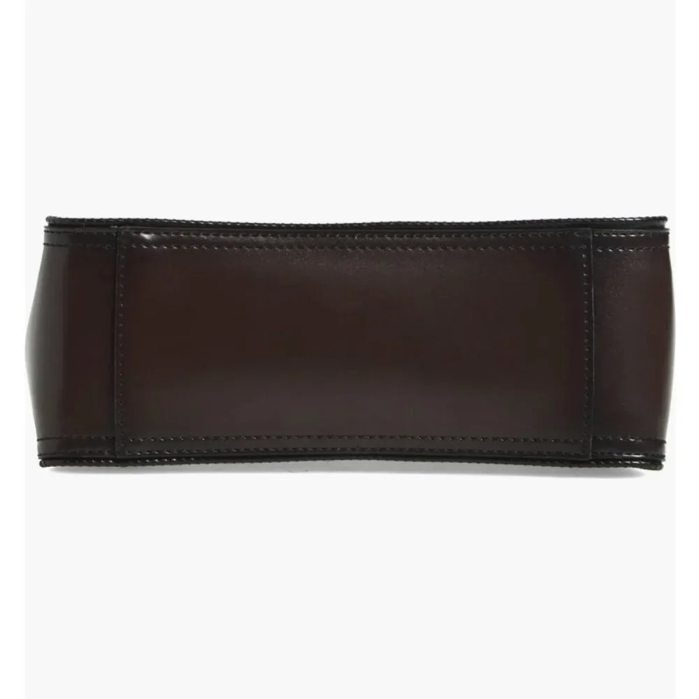 Stella McCartney Logo Faux Leather Crossbody Bag Black -Brown